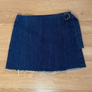 NWT madewell denim wrap skirt size 10